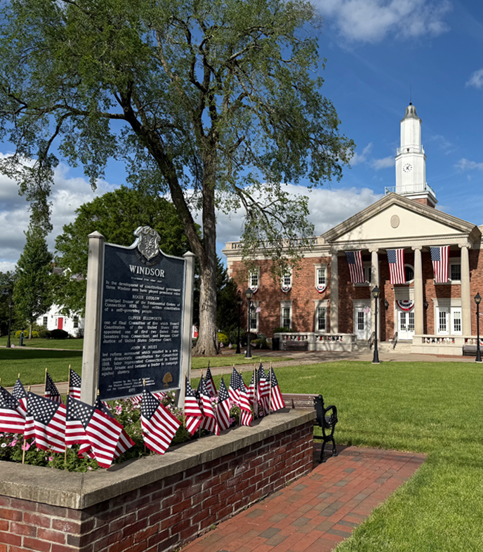 Windsor Connecticut Town hall photo by Terese Newman
